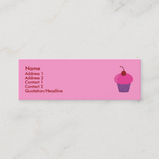 Pink Cupcake Profile Cards