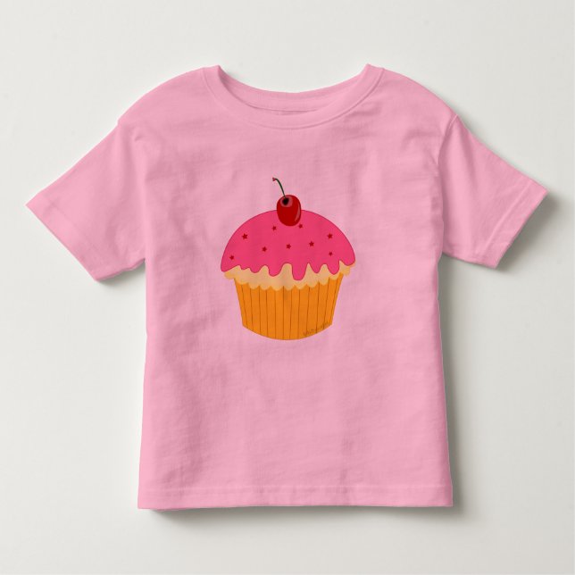 Pink Cupcake Toddler T-shirt (Front)