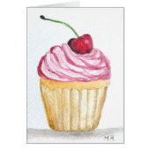 Pink cupcake with cherry (Front)