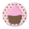 Pink Cupcake with Pink Polka Dots Magnet