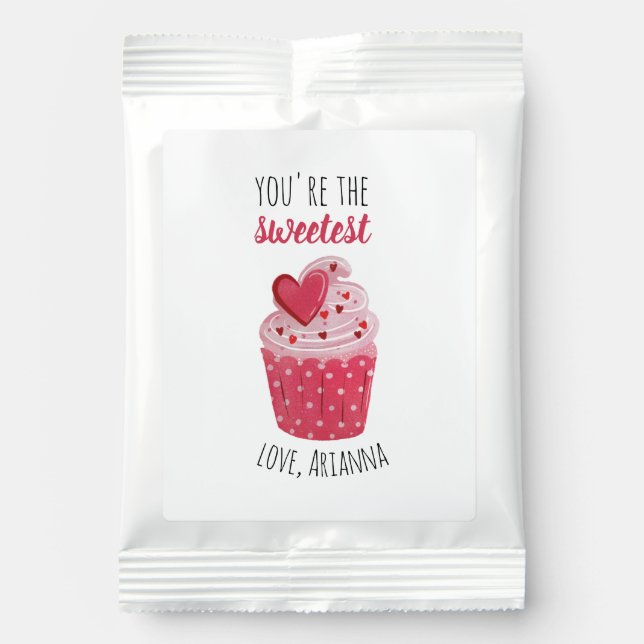 Pink Cupcake You're the Sweetest Valentine Margarita Drink Mix (Front)
