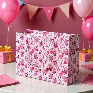 Pink Cupcakes Birthday GIft Bag