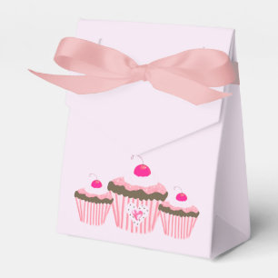 Pink Cupcakes Favor Boxes