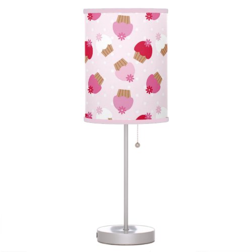 Pink Cupcakes Table Lamp