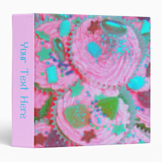 Pink Cupcakes 'Your Text' binder