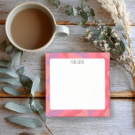 Pink Curves CUSTOM Chic Monogram Personalized Post-it Notes<br><div class="desc">Check out this fun customized note. Change the colors,  text,  and font to suit your needs. Add your own text too. Check out my shop for more fun colors and patterns and please let me know if you'd like something custom.</div>