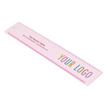 Pink Custom Acrylic Plastic Ruler Personalized by MISOOK at Zazzle