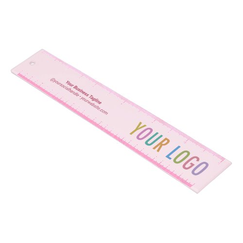 Pink Custom Acrylic Plastic Ruler Personalized