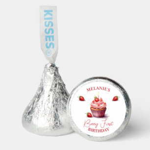 Pink Custom Berry First Birthday Partiy Favor