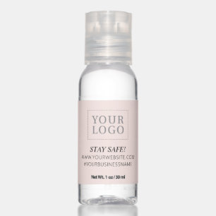 Pink Custom Business Logo Promotional Hand Sanitizer