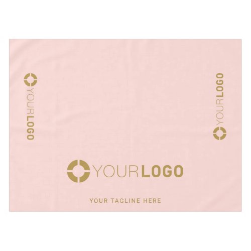 Pink Custom Company Logo Promotional Display Tablecloth