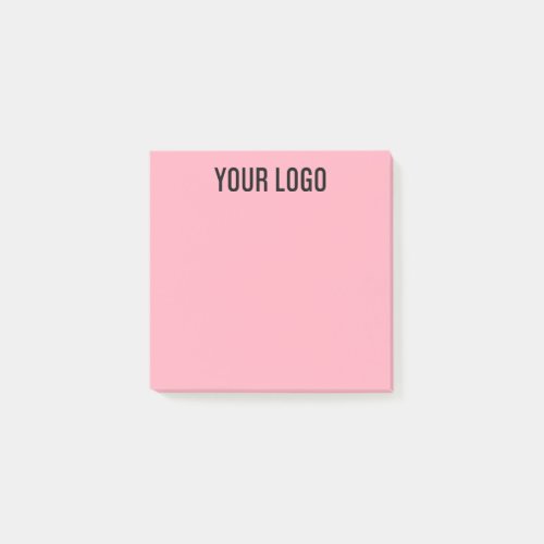 Pink Custom Company Logo Promotional Post_it Notes