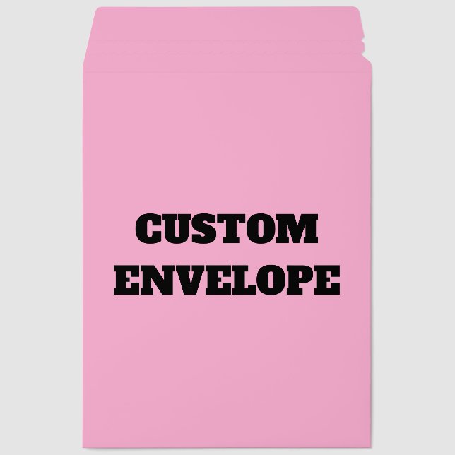 PINK CUSTOM MAILING ENVELOPE MAILERS (Front)