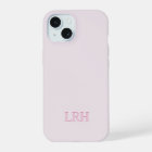 Pink Custom Monogram Modern Layered Initials
