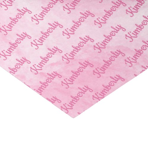 Pink Custom Name Personalized Tissue Paper