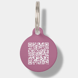 Pink Custom QR Code | Scan Pet ID Tag