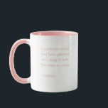 Pink Custom Quote Saying  Mug<br><div class="desc">Add your favorite saying or quote to this custom mug,  with your quote printed on two sides. Makes a great gift for friends,  family,  employees and teams.</div>
