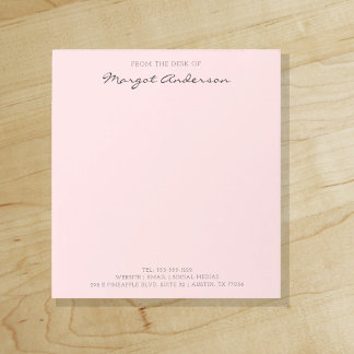 Pink Custom Script From the Desk of Notepad