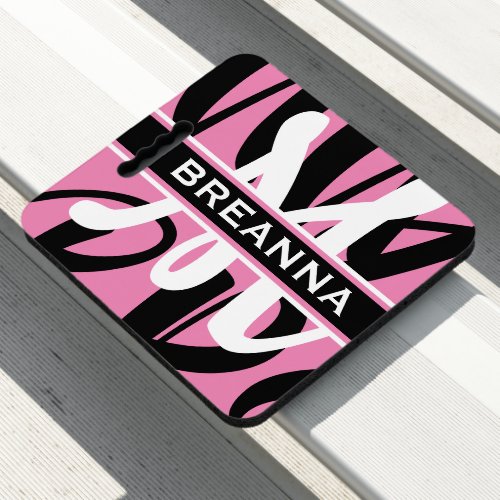 Pink Custom Stadium Seat Cushion  Cool Abstract 