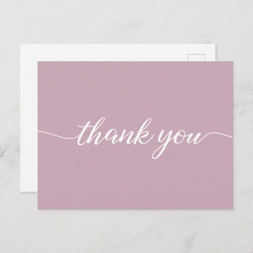 Pink Customer Appreciation No logo Thank You Postcard