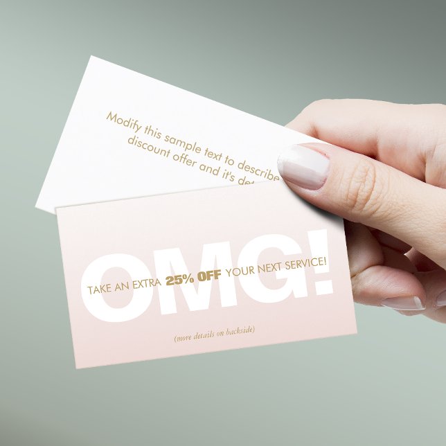 Pink Customer Discount Loyalty Coupon Salon Spa (Creator Uploaded)