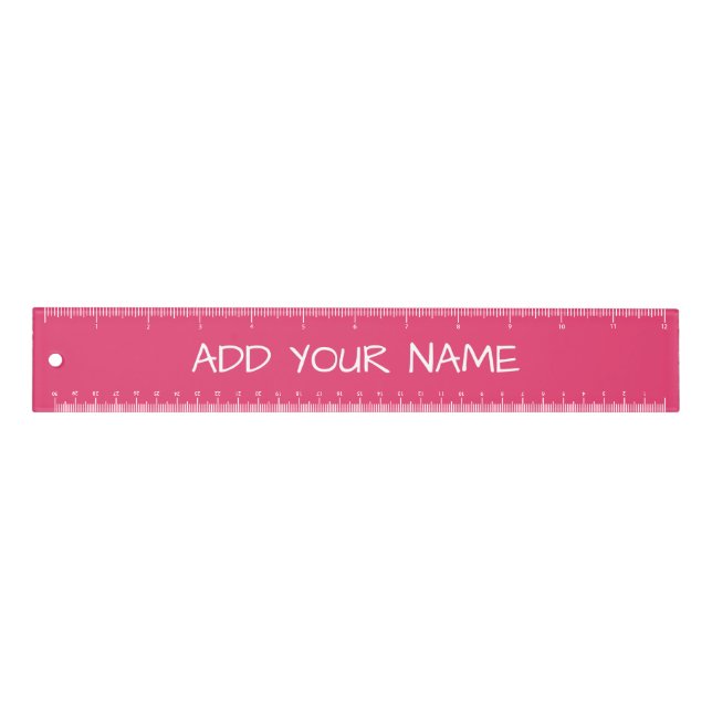 Pink Customizable Ruler (Front)