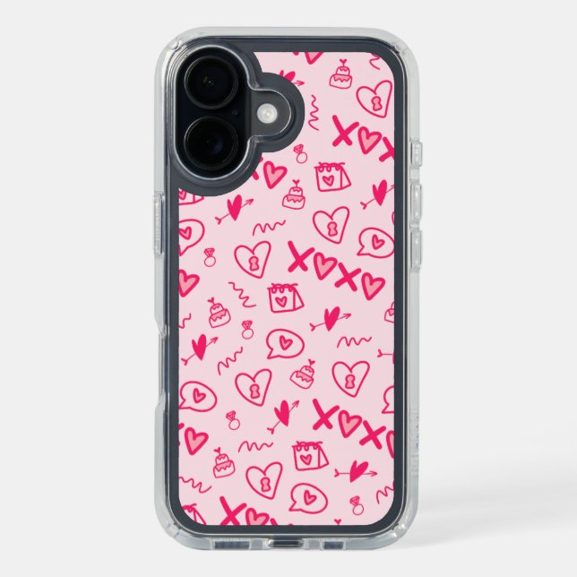 pink cute back cover (Front (Black))