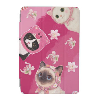 Pink Cute Cat ipad cover Kawaii Kitten Aesthetic