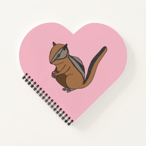 Pink Cute Chipmunk Notebook