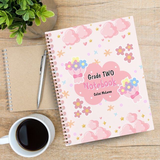 Pink Cute Colorful Custom Spiral Notebook (Pink Cute Colorful Custom Spiral Notebook)