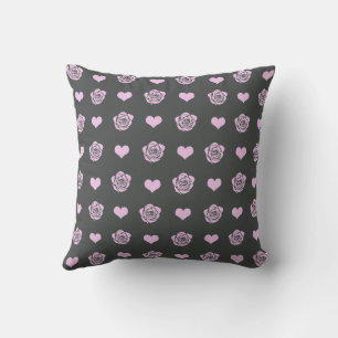 Pink Cute Cozy Modern Romantic Chic Stylish Heart  Throw Pillow