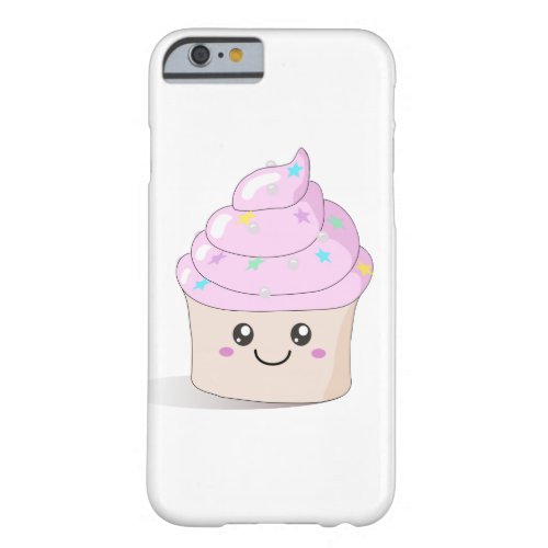 Pink Cute Cupcake Barely There iPhone 6 Case
