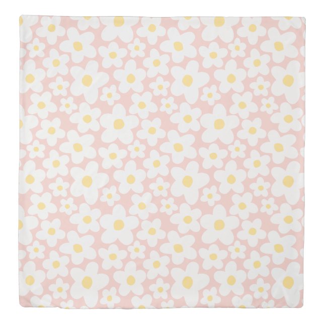 Pink cute girly modern elegant unique  duvet cover (Front)