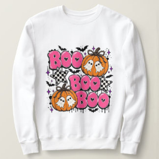 Pink cute Halloween "Boo crew " Sweatshirt