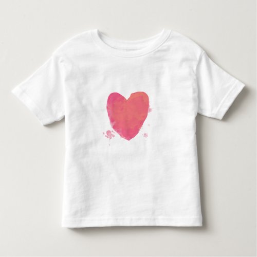 Pink Cute Heart Toddler T_shirt