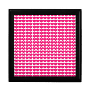 Pink Cute Hearts Pattern Gift Box