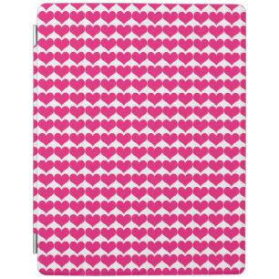 Pink Cute Hearts Pattern iPad Cover