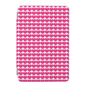 Pink Cute Hearts Pattern iPad Mini Cover