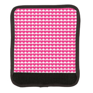 Pink Cute Hearts Pattern Luggage Handle Wrap