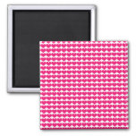 Pink Cute Hearts Pattern Magnet at Zazzle