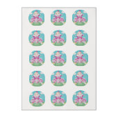 Pink Cute Humpty Dumpty Baby Shower Edible Frosting Rounds (Sheet)