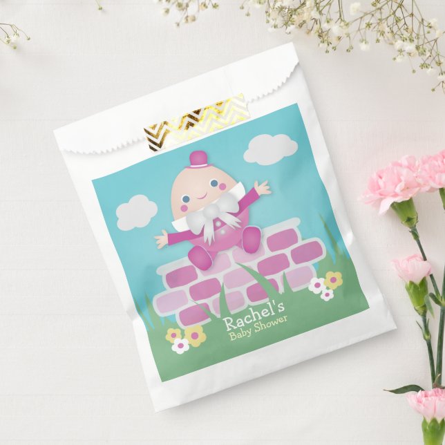 Pink Cute Humpty Dumpty Baby Shower  Favor Bag (Sealed)