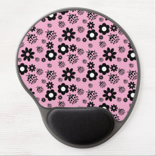 Pink Cute Ladybug Kids Gel Mouse Pad