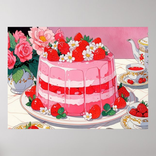 Pink cute Poster (Front)