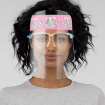 Pink Cute Romantic Baby Elephant with Daisies