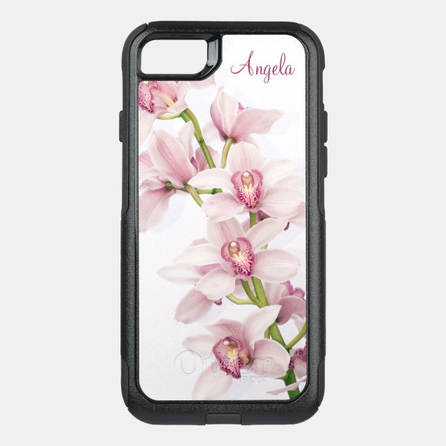 Pink Cymbidium Orchid Floral Otterbox iPhone Case (Back)