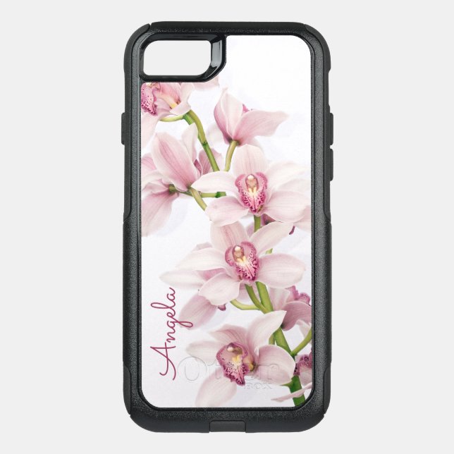 Pink Cymbidium Orchid Floral Otterbox iPhone Case (Back)