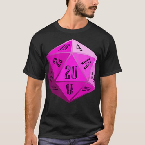 Pink D20 T_Shirt