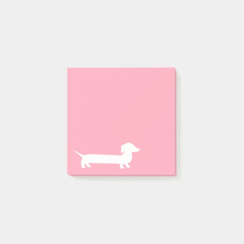 Pink Dachshund Cute Doxie Post_it Notes