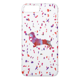 Pink dachshund Watercolor iPhone 8 Plus/7 Plus Case